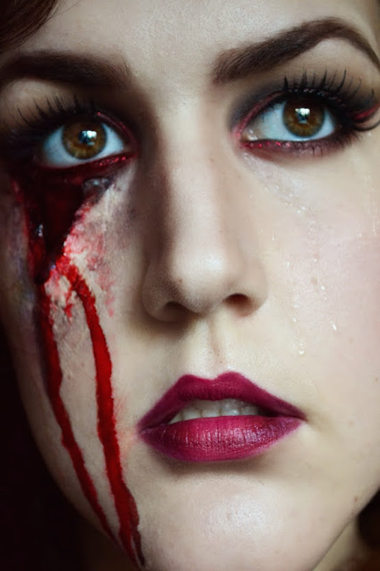 Bloody Eye Halloween Makeup