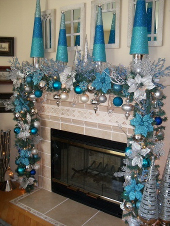 blue christmas decorating ideas