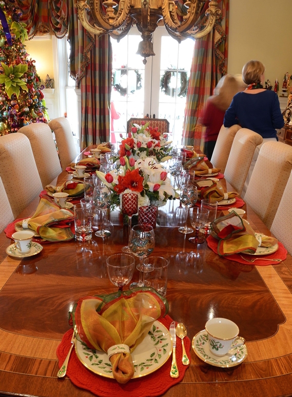 Christmas Tablescape with Lenox