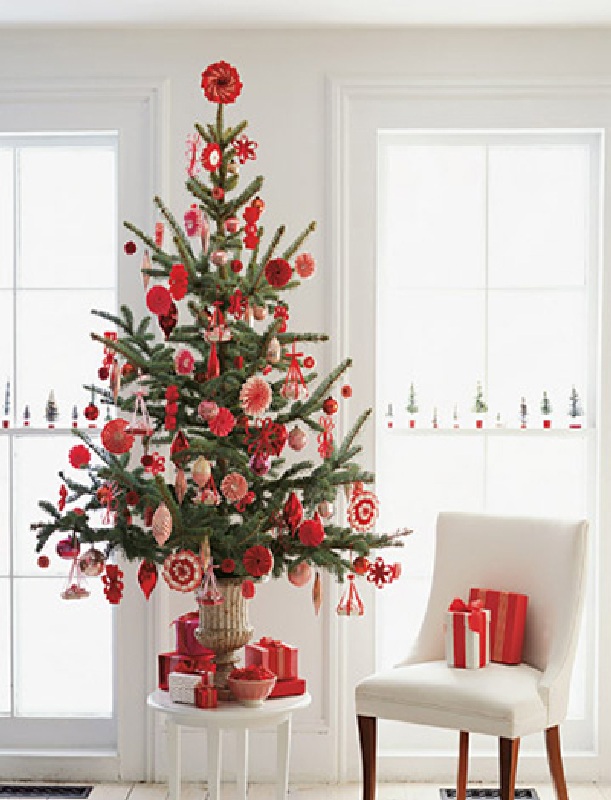 Colorful Christmas Decorating Tree Ideas Small Space