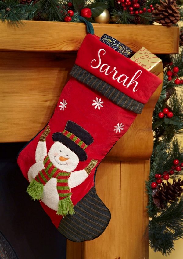 diy snowman christmas stocking ideas