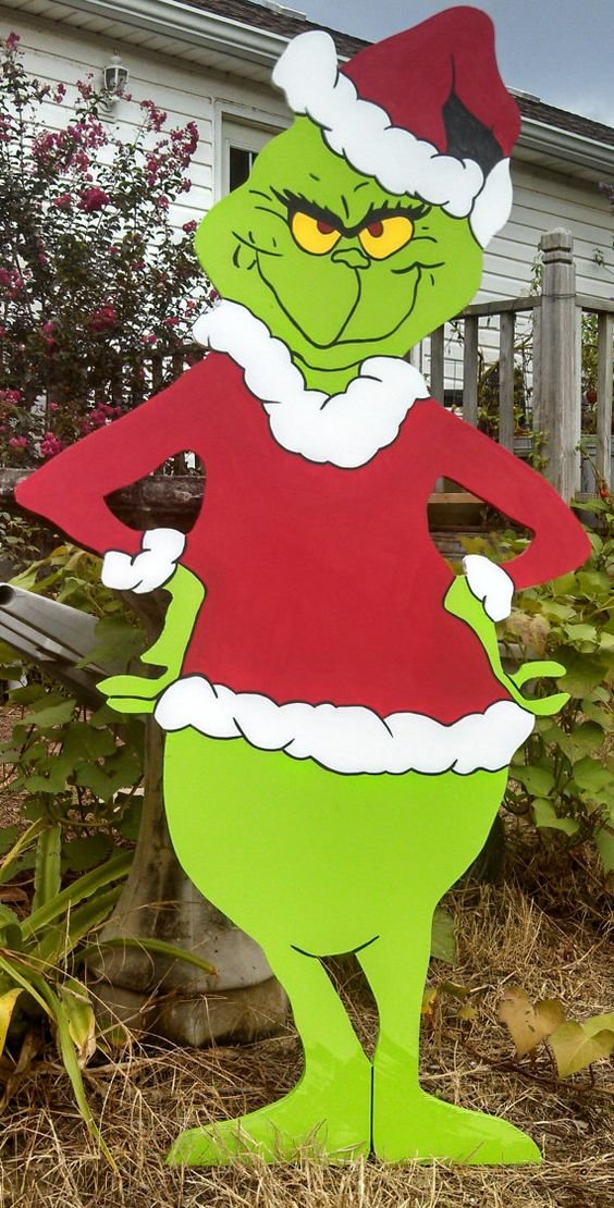 Wooden Grinch Cut Out Template