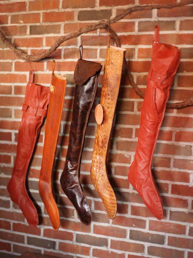 Leather Christmas Stockings