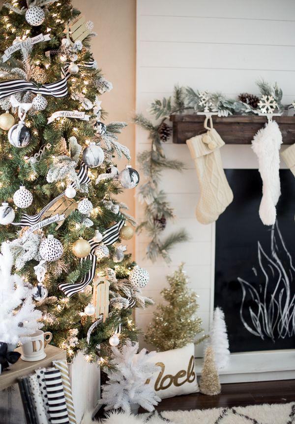 Image result for black cream christmas decorations