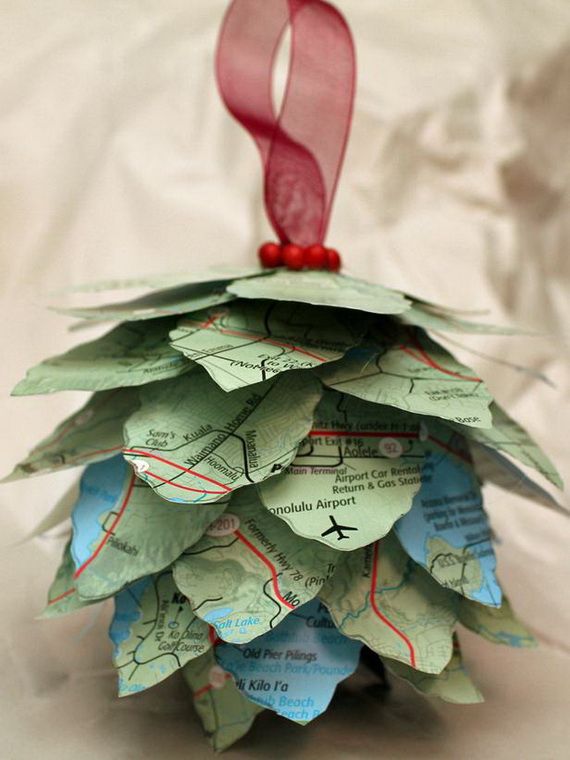 pretty paper christmas craft decoration ideas