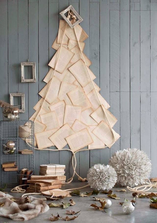 Space saving Paper Christmas Tree Ideas