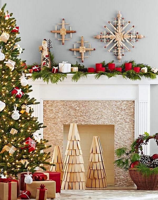 Surprising Christmas Fireplace Decoration Ideas
