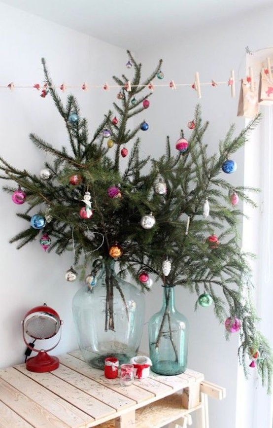The tabletop Christmas tree