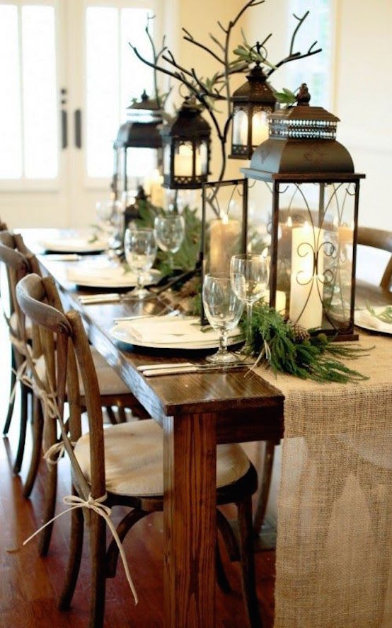 Winter Christmas Tablescapes