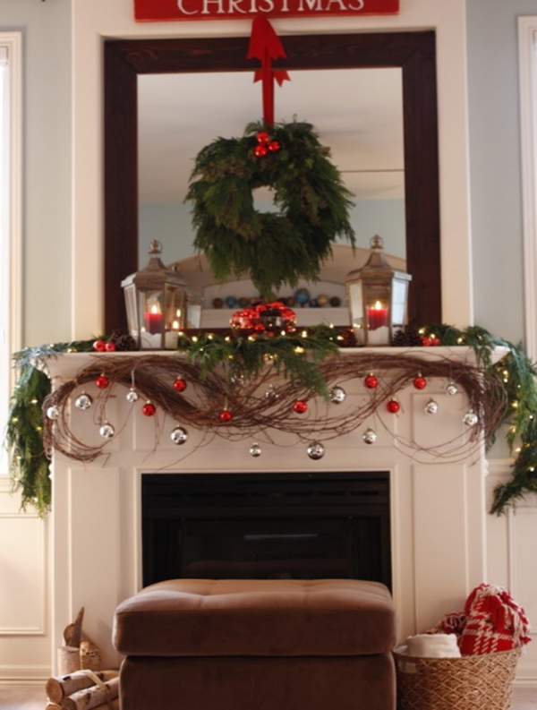 christmas room ideas with fireplace