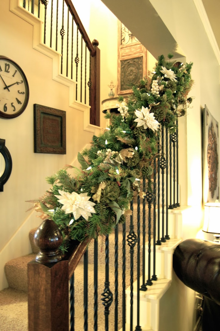 decorate the staircase railing