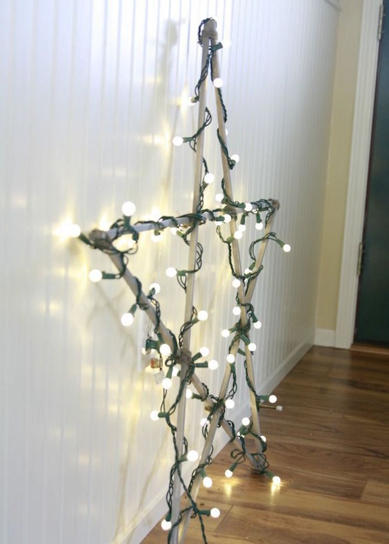 gorgeous indoor christmas star lights