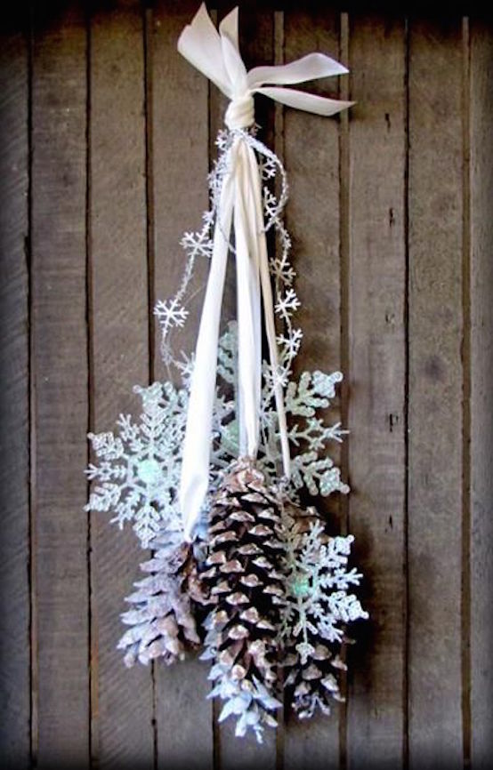 handmade snowflake decorations