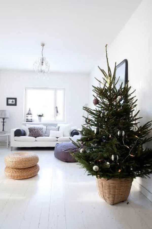 minimalist christmas tree ornament