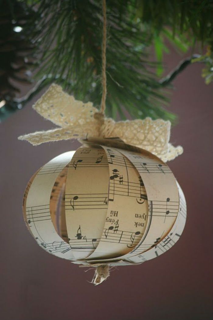 music christmas decoration paper