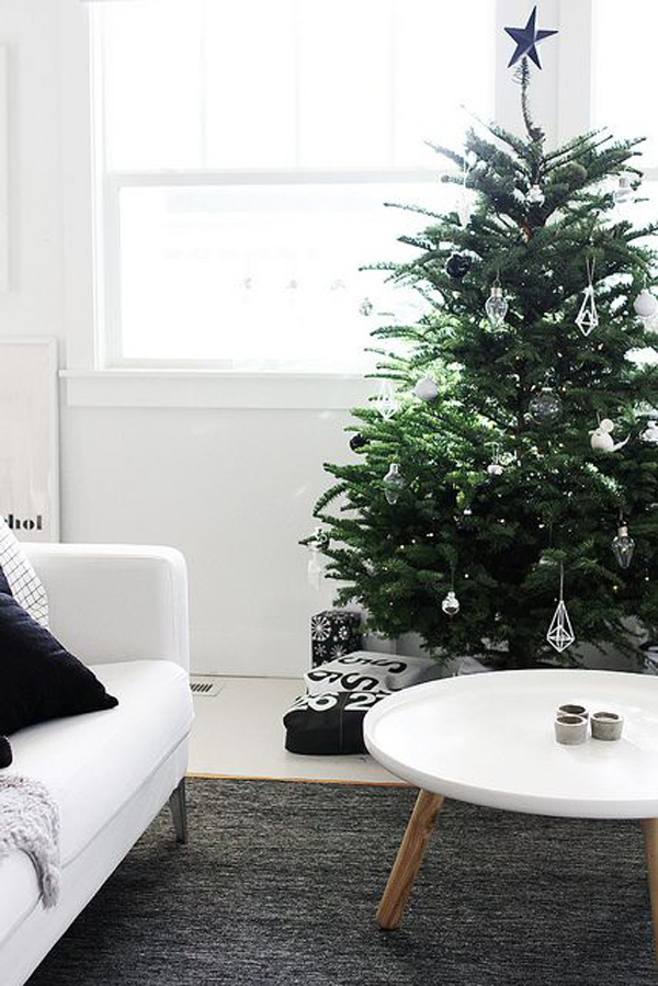 small and minimalist christmas tree ideas