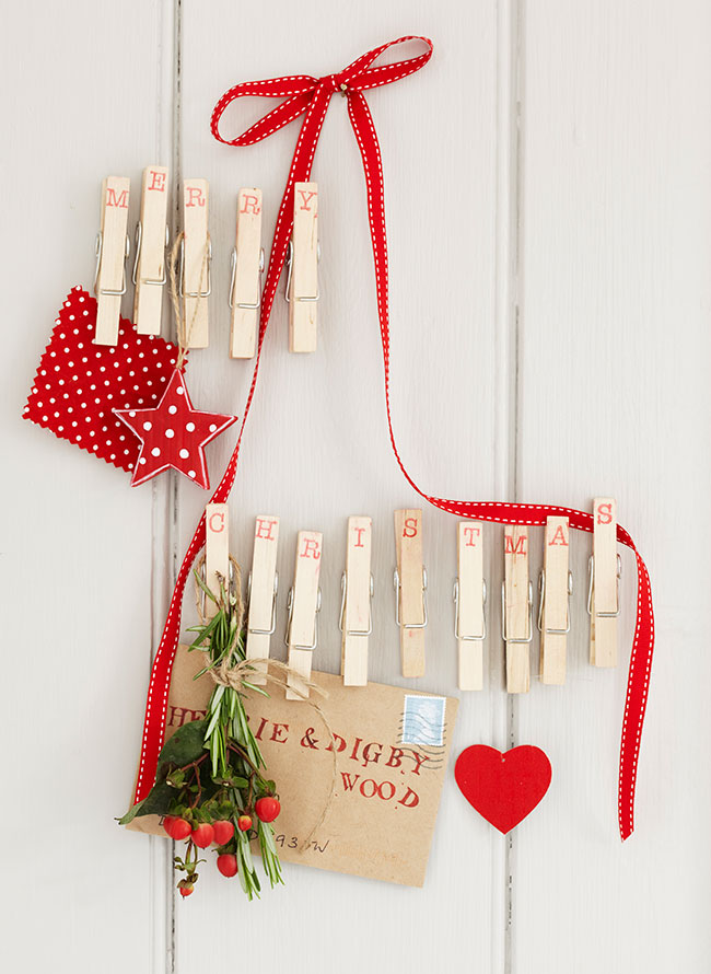 wooden advent pegs