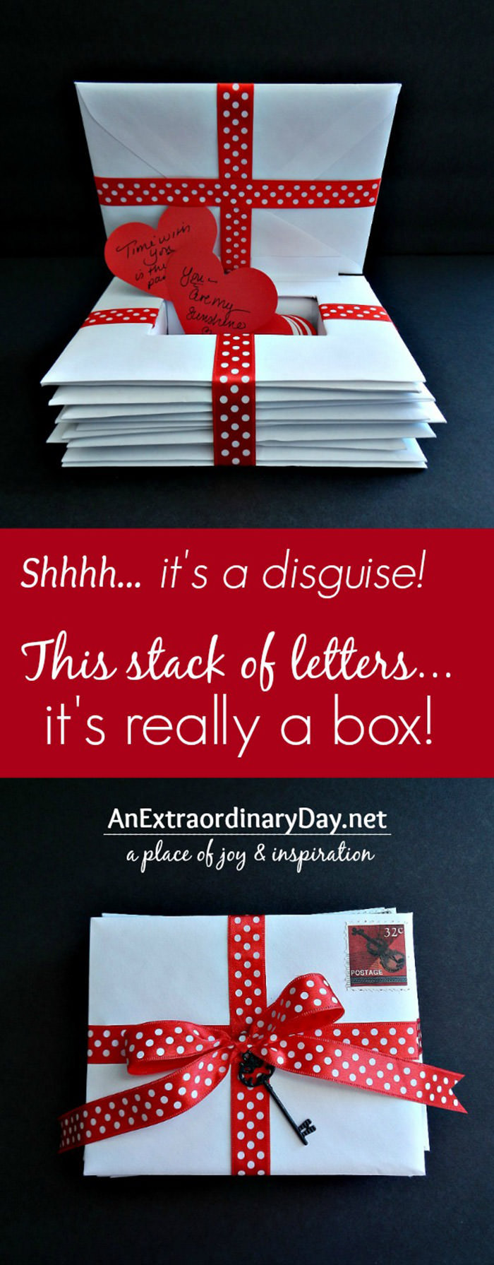 box disguised as letters