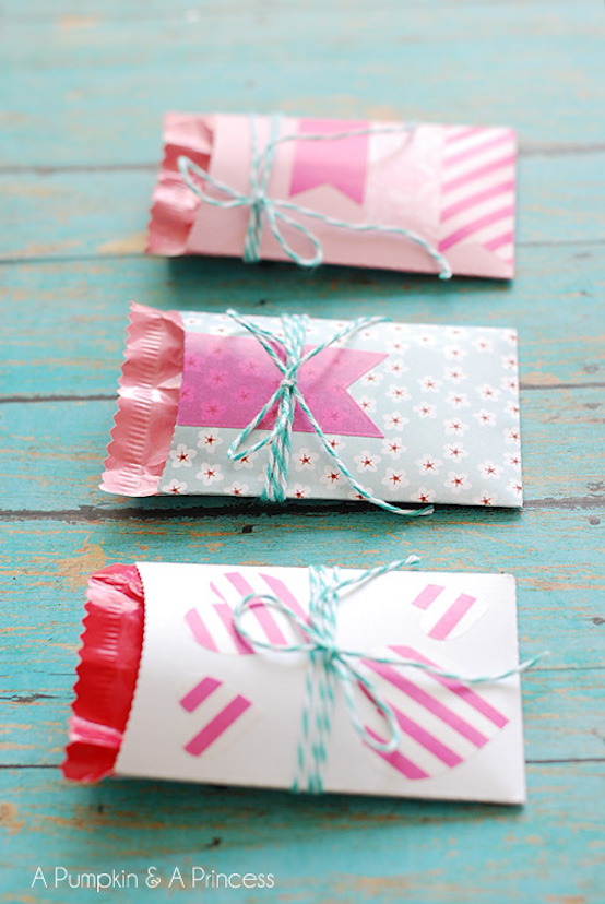 make paper pockets for valentines day