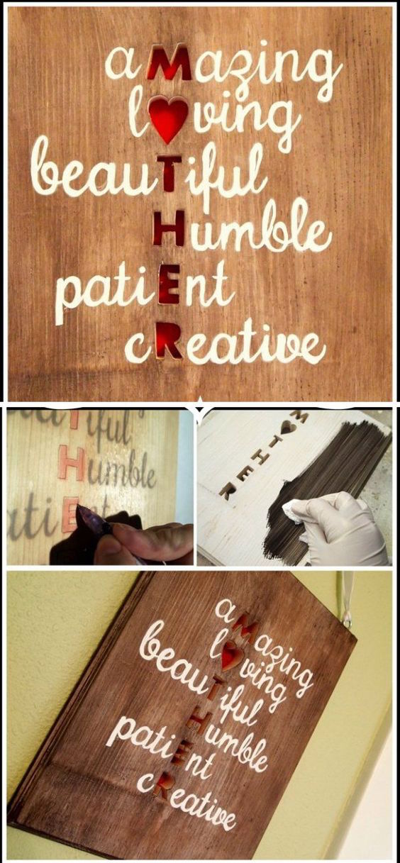 Meaningful DIY Plaque Wall Art for Mom