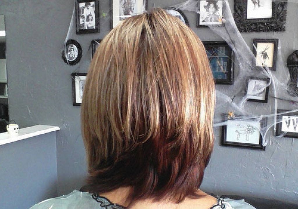 Back View Of Layered Bob Haircuts