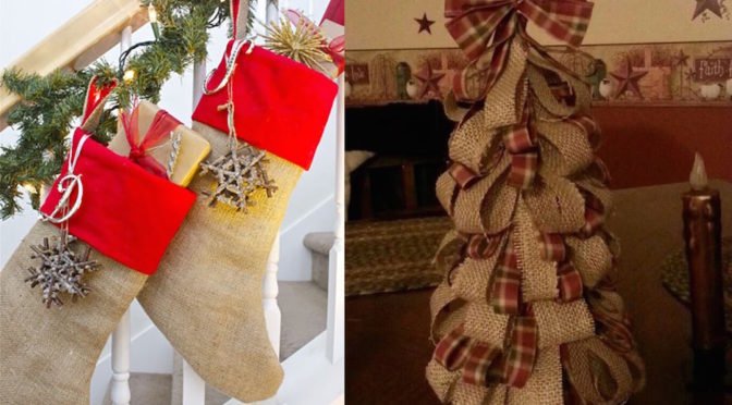 21 Burlap Christmas Decorations Ideas To Try This Christmas Feed