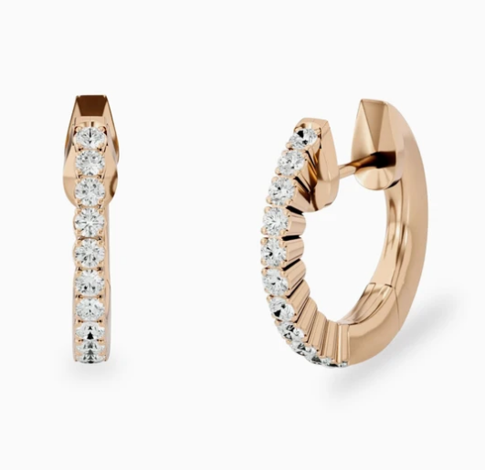 Style Guide for Small Diamond Hoop Earrings - Feed Inspiration